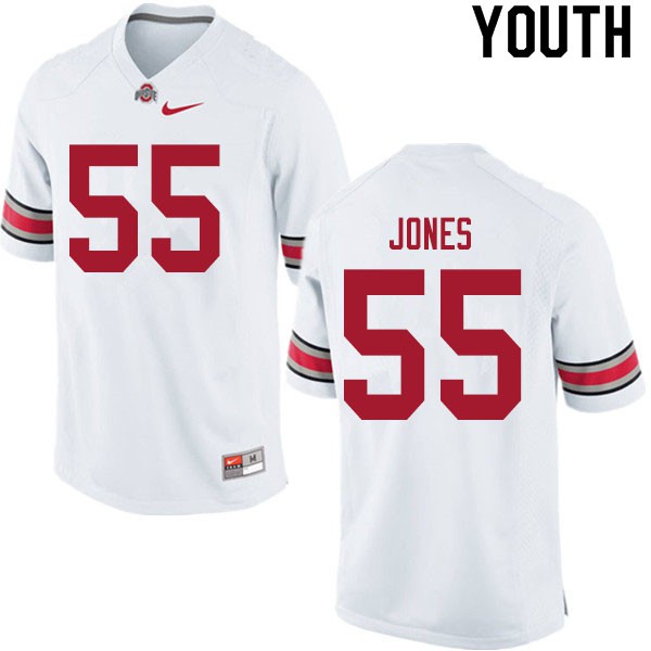 Ohio State Buckeyes #55 Matthew Jones Youth Official Jersey White